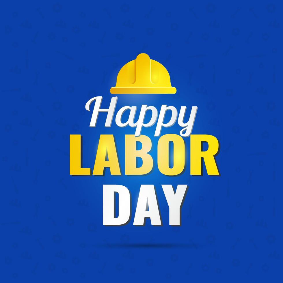 Happy Labor Day banner design template vector illustration