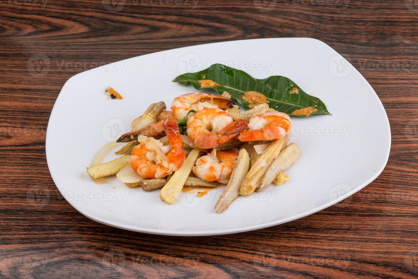 Shrimp and corn salad photo