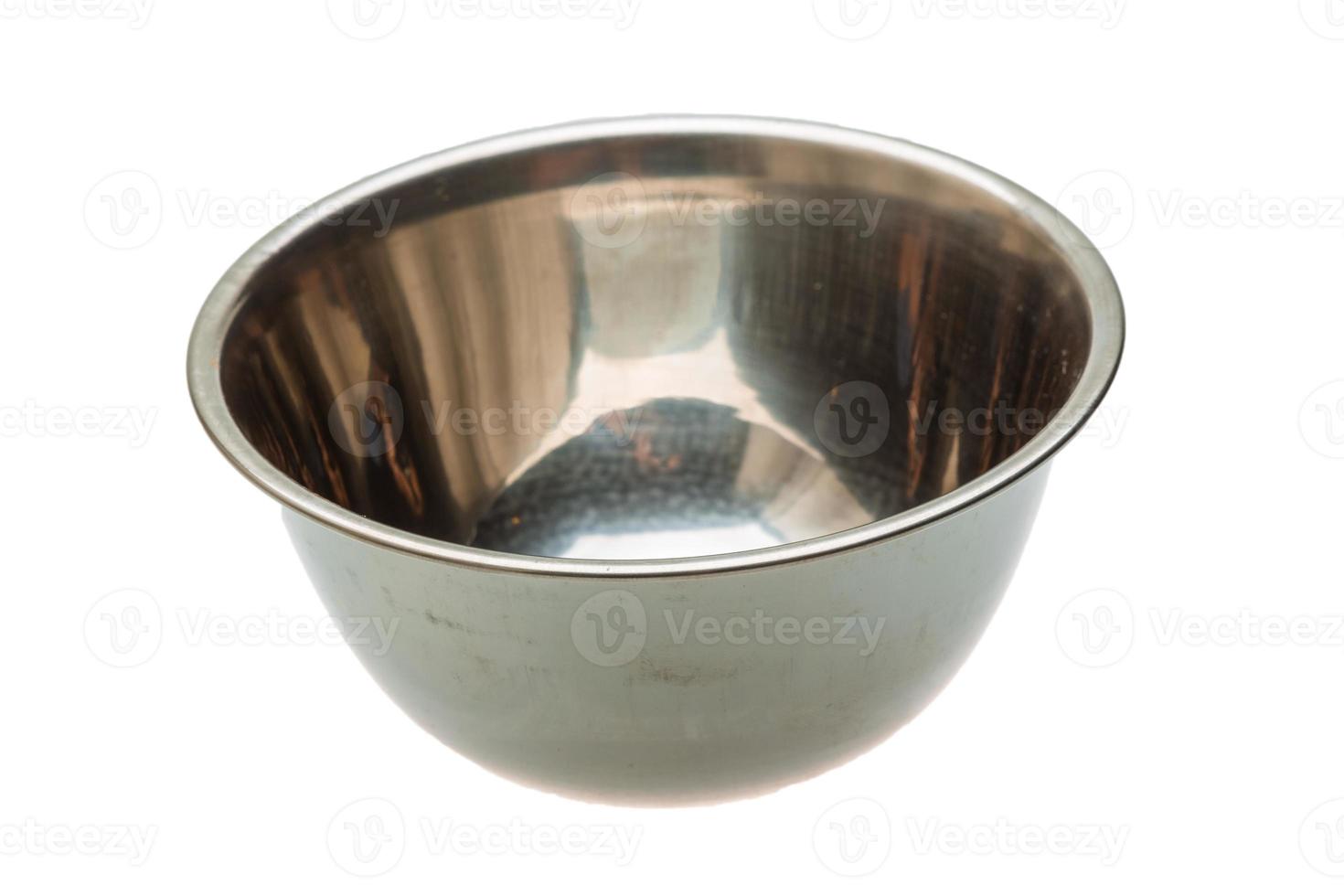 Empty metall bowl photo