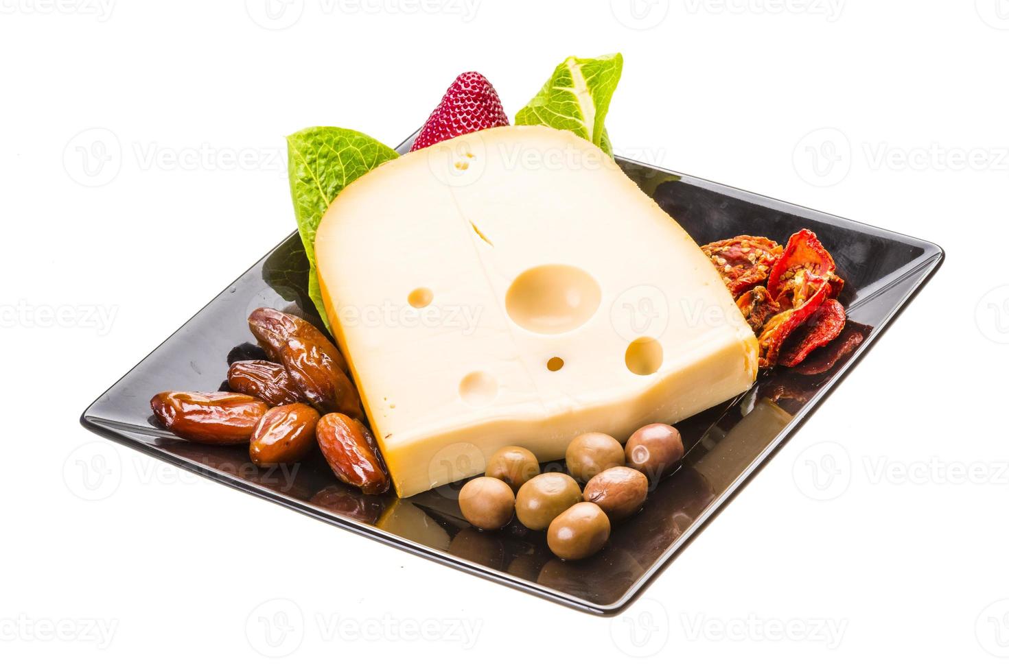 Yellow ripe cheese photo