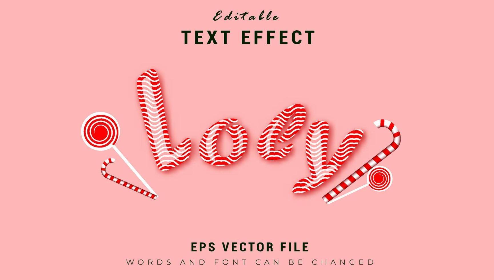 efecto de texto vector