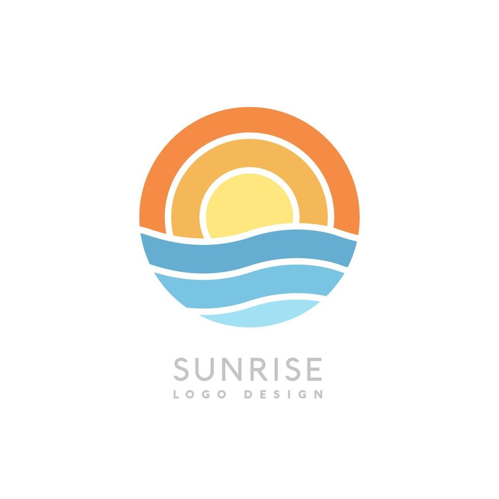 Sunrise creative logo vector for business 7806189 Vector Art at Vecteezy
