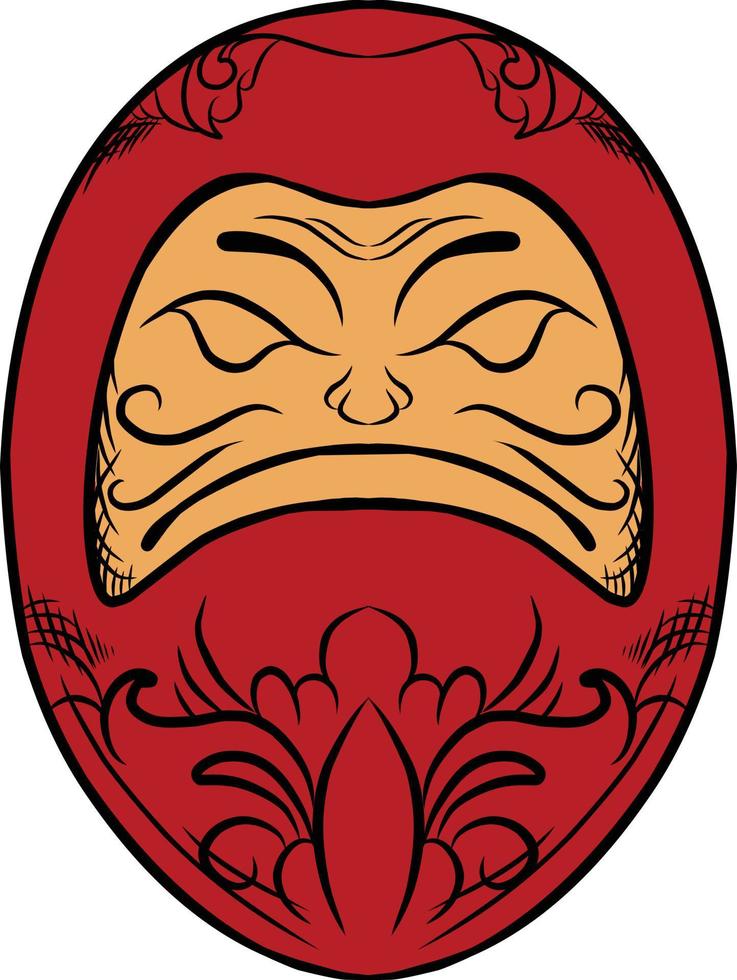 daruma  vector art suitable for sticker branding purposes and so on