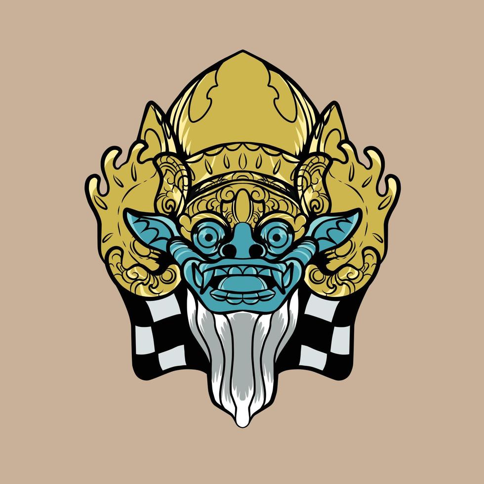 barong vector illustration is suitable for t-shirt branding, advertising and other uses