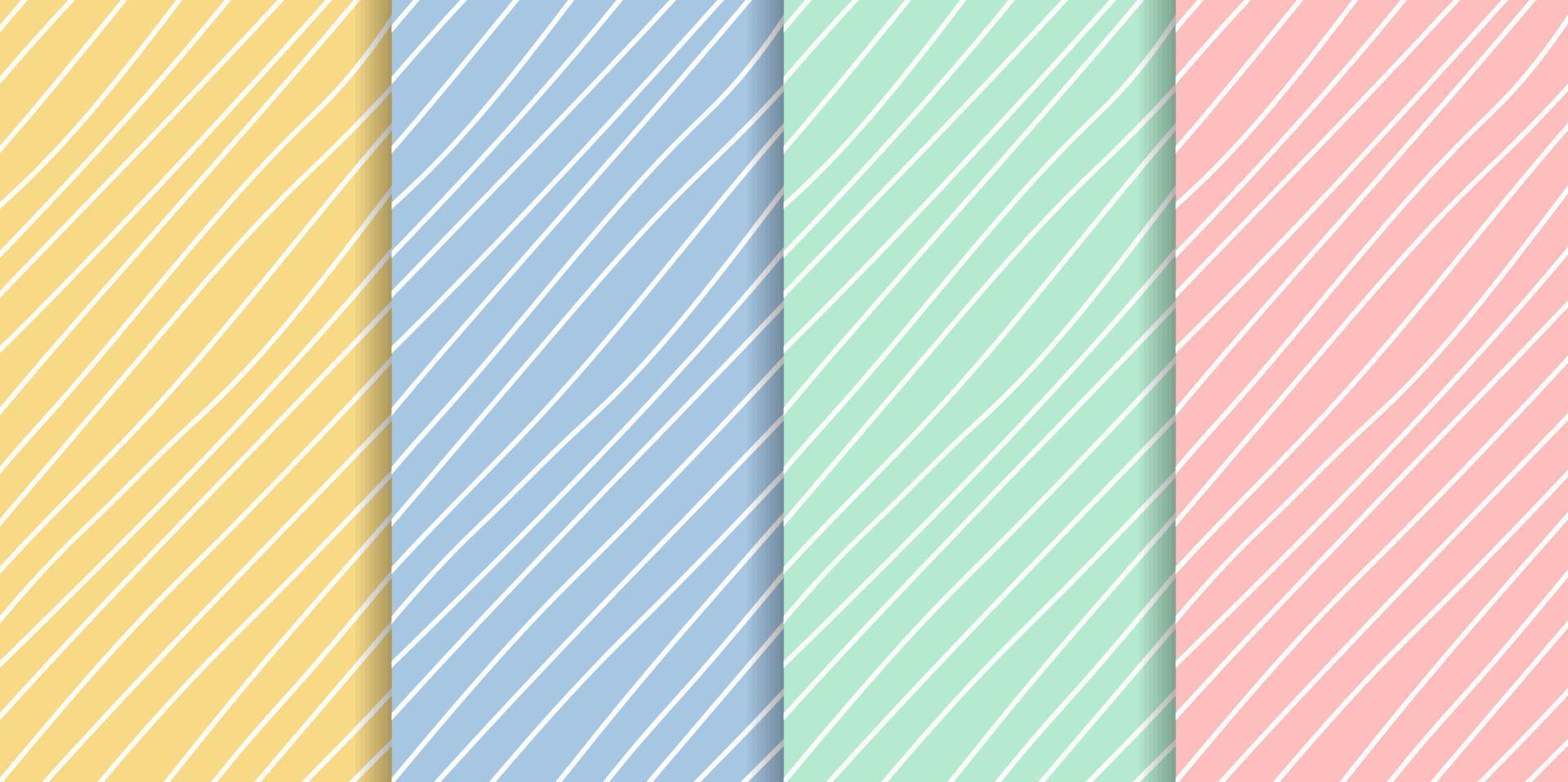 Line pattern collection set hand drawn syle. Vector illustration