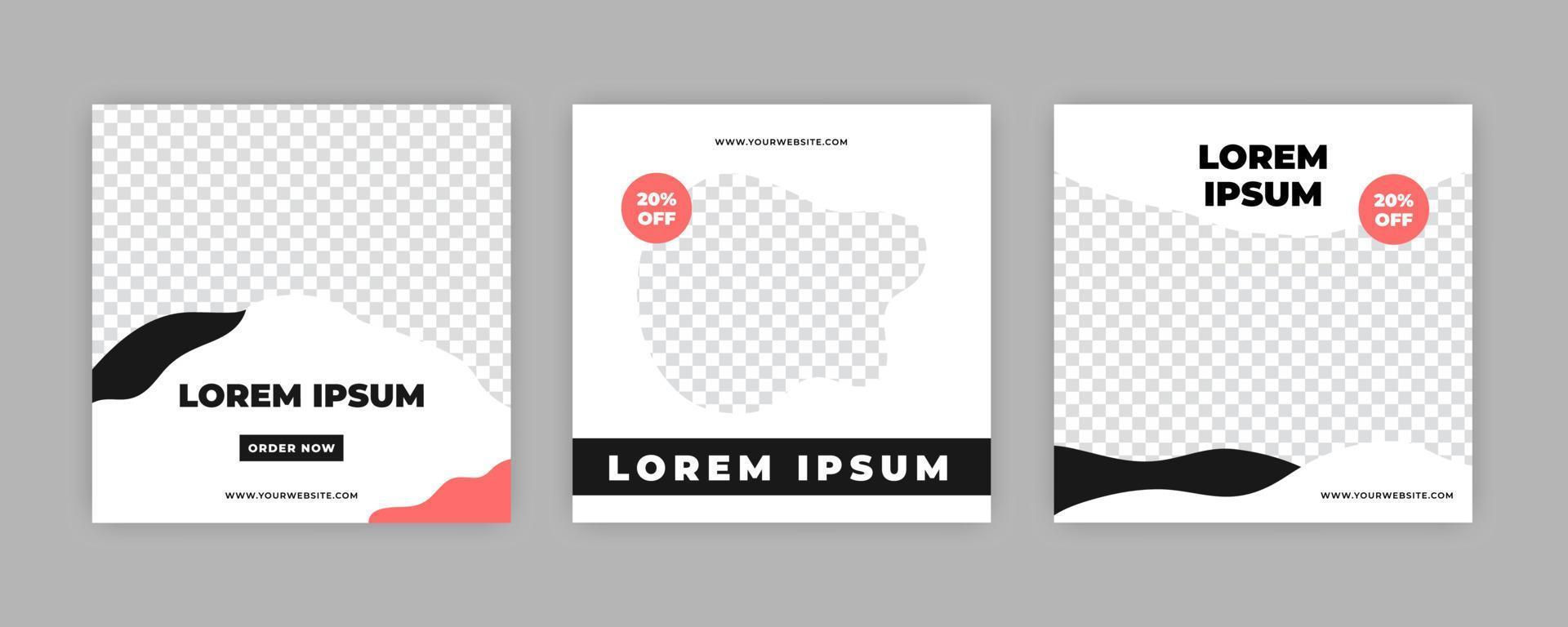 Unique Modern Editable Social Media banner template. Anyone can use this Easy Design Promotion web banner for social media. Modern elegant sales and discount promotions - Vector. vector