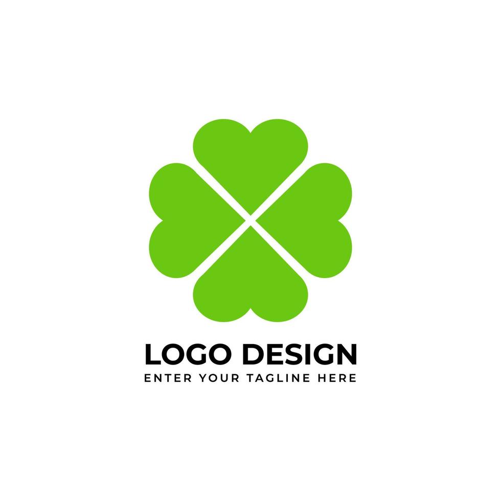 Green leaf logo nature. Vector illustration