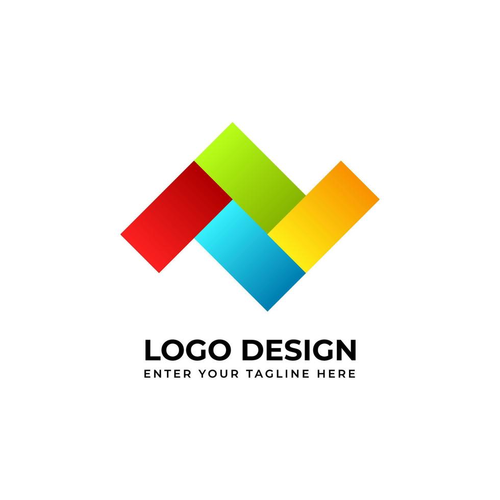 plantilla de logotipo abstracto vector