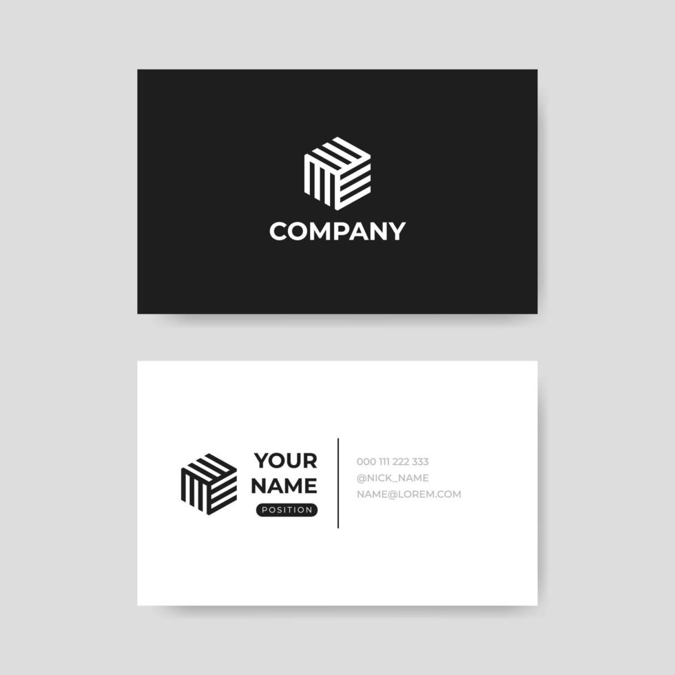 Modern professional business card template vector