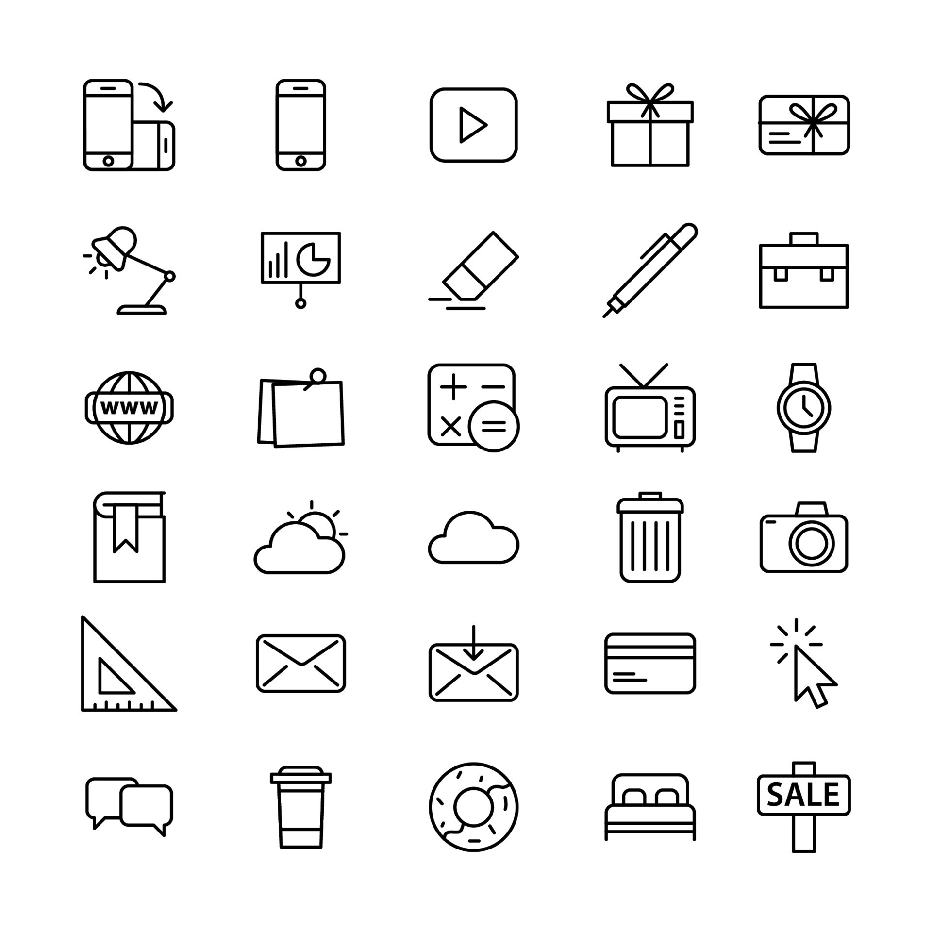 Icon set for website. Vector illustration 7807575 Vector Art at Vecteezy