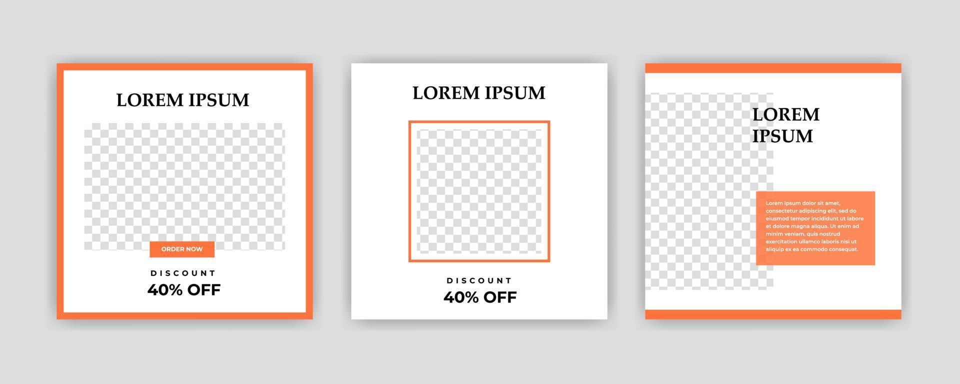 Unique Modern Editable Social Media banner template. Anyone can use this Easy Design Promotion web banner for social media. Modern elegant sales and discount promotions - Vector. vector