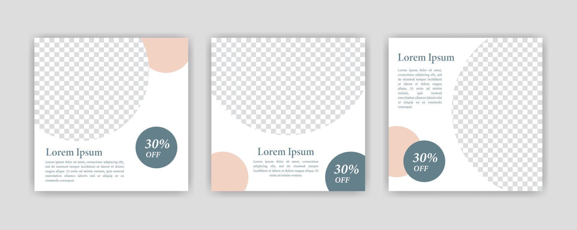 Unique Modern Editable Social Media banner template. Anyone can use this Easy Design Promotion web banner for social media. Modern elegant sales and discount promotions - Vector. vector