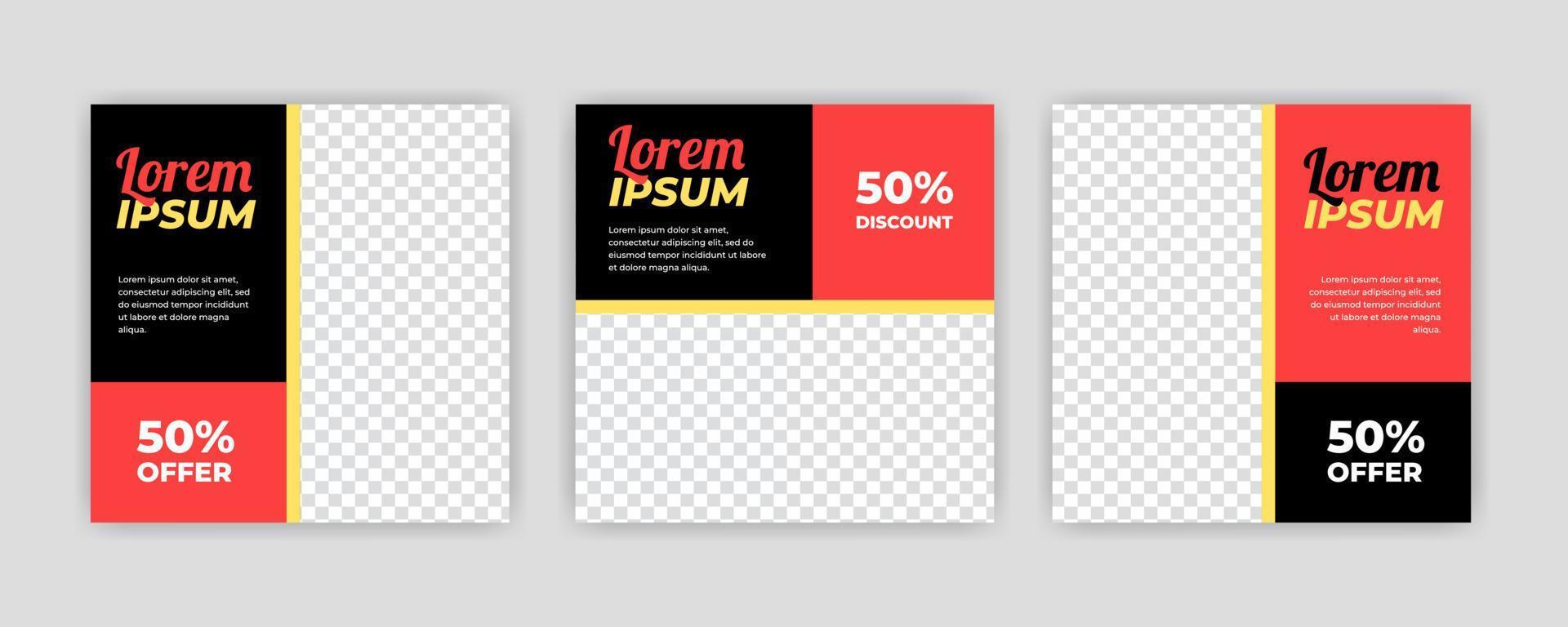 Unique Modern Editable Social Media banner template. Anyone can use this Easy Design Promotion web banner for social media. Modern elegant sales and discount promotions - Vector. vector