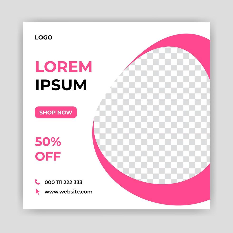 Unique Modern Editable Social Media banner template. Anyone can use this Easy Design Promotion web banner for social media. Modern elegant sales and discount promotions - Vector. vector