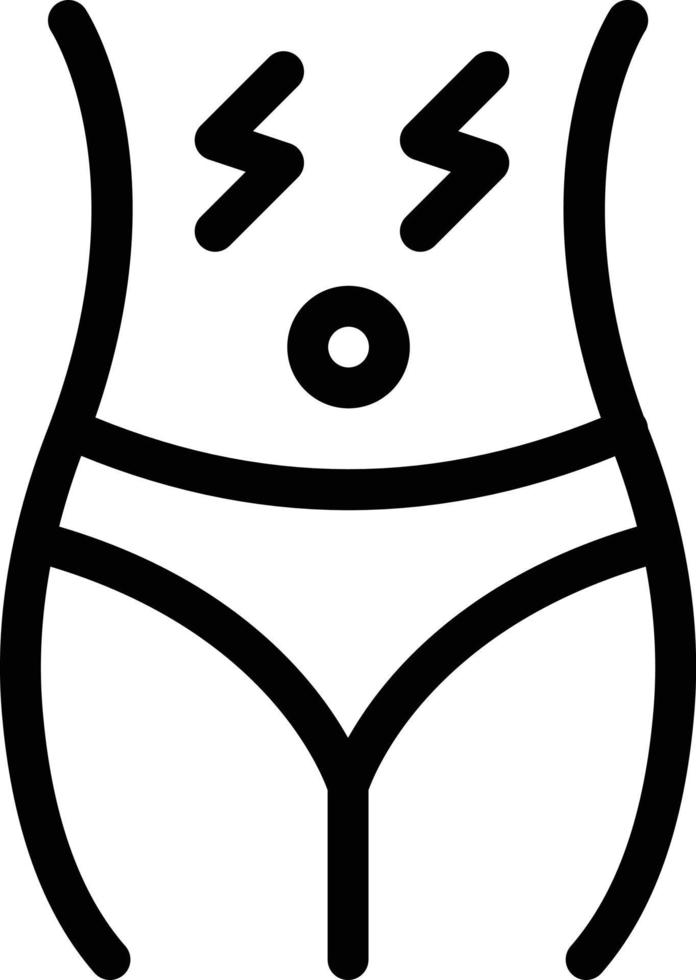 belly pain vector illustration on a background.Premium quality symbols.vector icons for concept and graphic design.
