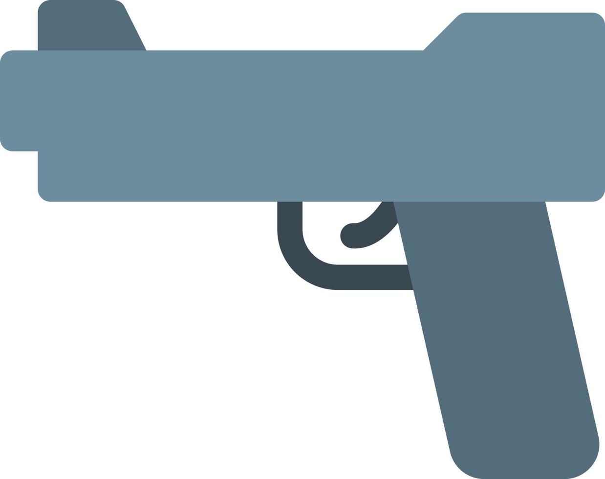 ilustración de vector de pistola en un fondo. símbolos de calidad premium. iconos vectoriales para concepto y diseño gráfico.