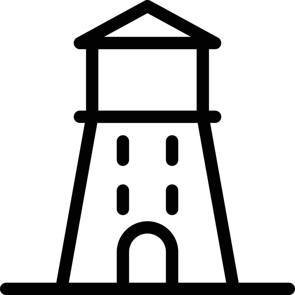 ilustración de vector de torre en un fondo. símbolos de calidad premium. iconos vectoriales para concepto y diseño gráfico.