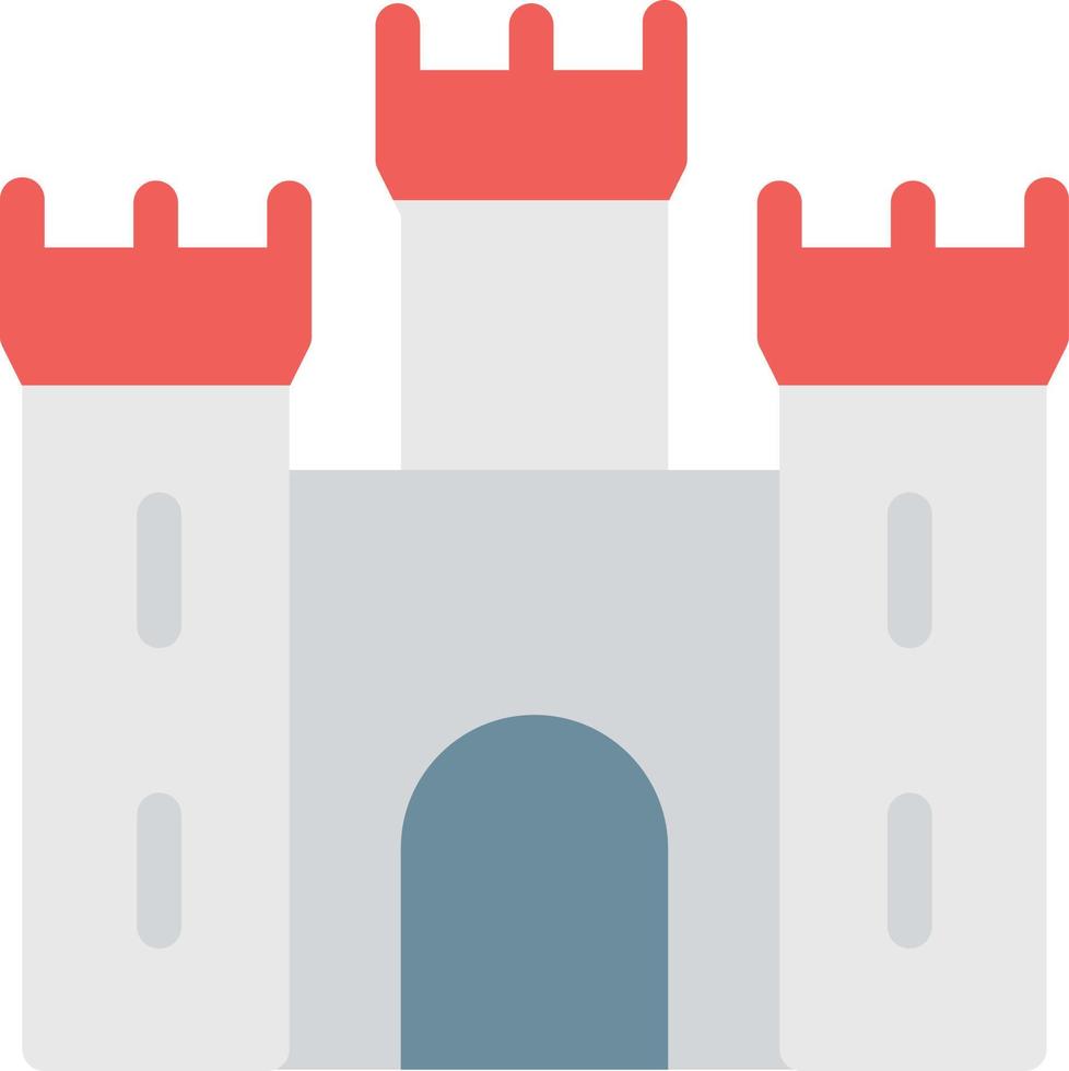 ilustración de vector de castillo en un fondo. símbolos de calidad premium. iconos vectoriales para concepto y diseño gráfico.