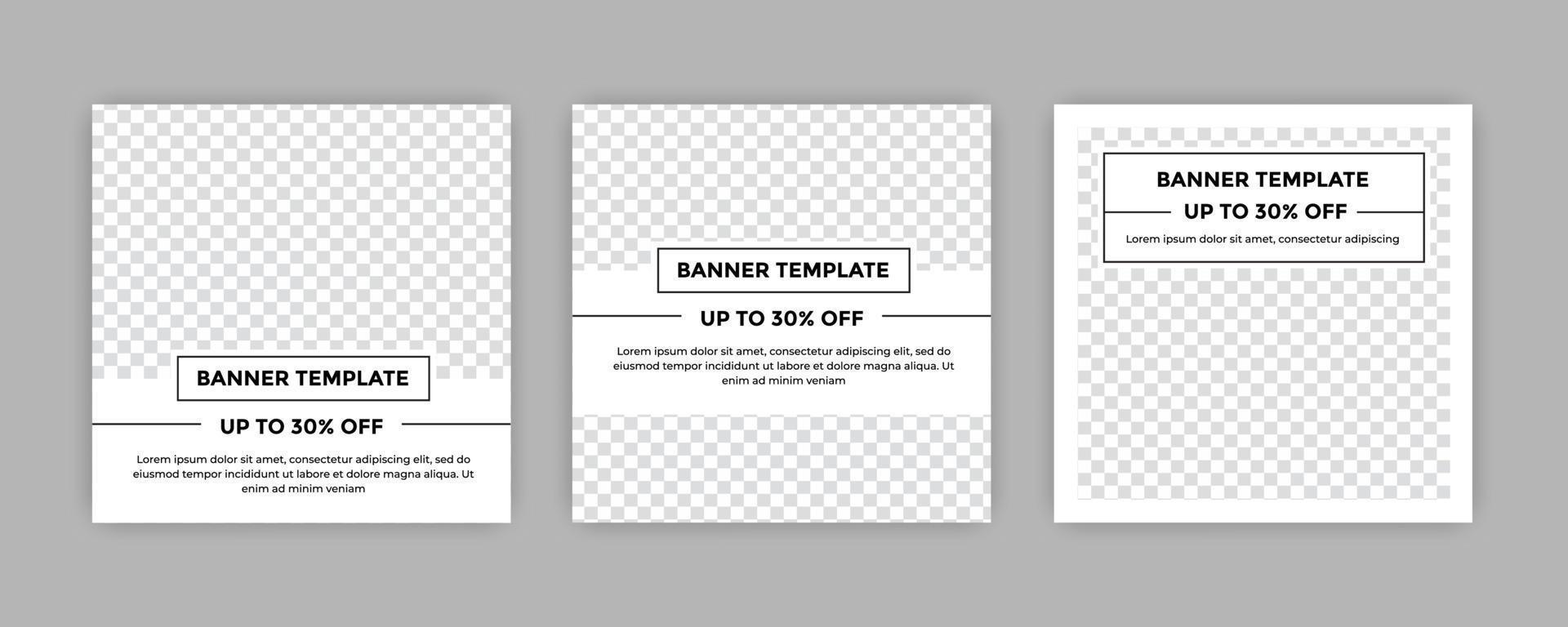 Unique Modern Editable Social Media banner template. Anyone can use this Easy Design Promotion web banner for social media. Modern elegant sales and discount promotions - Vector. vector