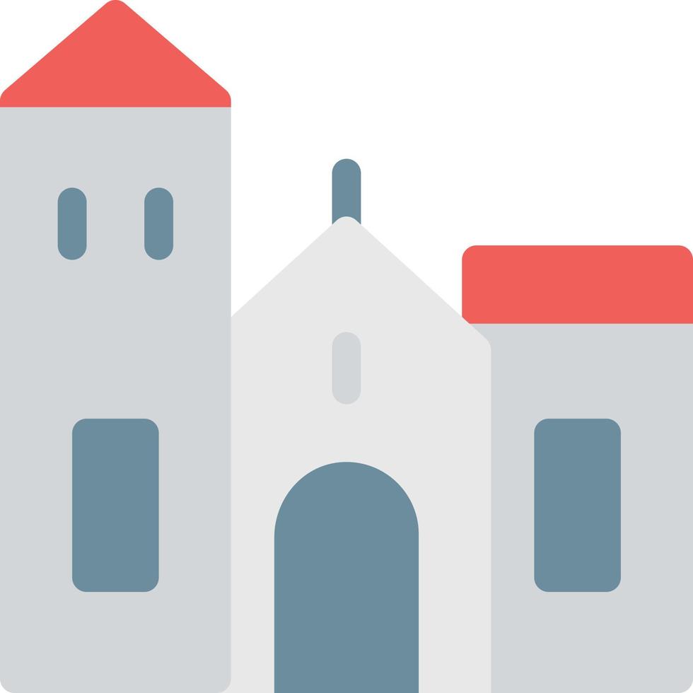 ilustración de vector de iglesia en un fondo. símbolos de calidad premium. iconos vectoriales para concepto y diseño gráfico.