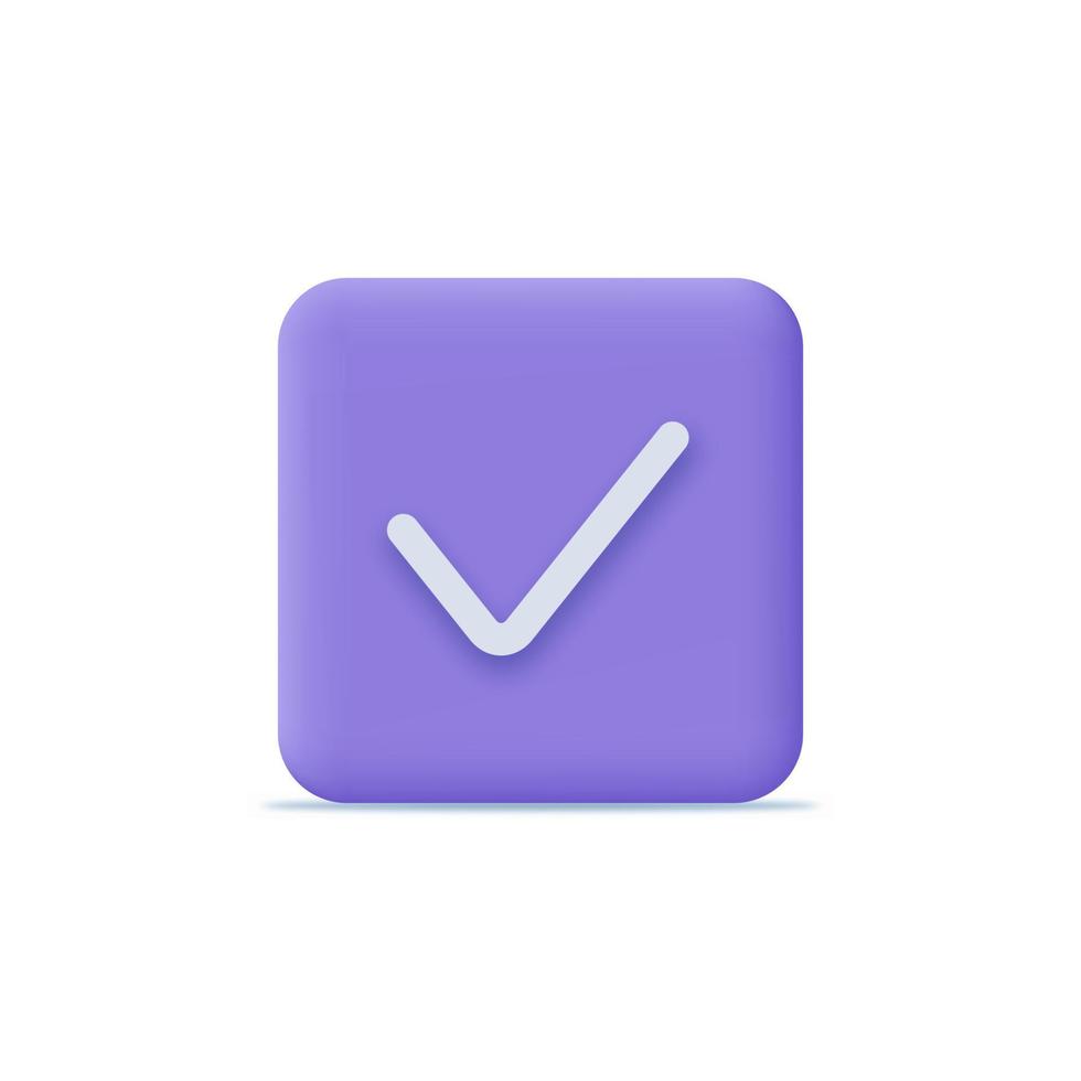 Checklist icon symbol. 3D design concept. Vector illustration