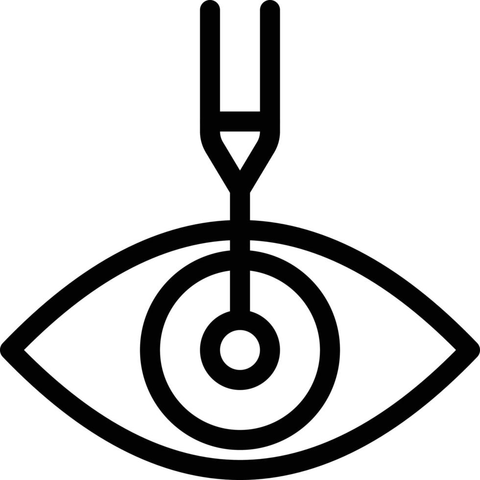 ilustración de vector de cirugía ocular en un fondo. símbolos de calidad premium. iconos vectoriales para concepto y diseño gráfico.