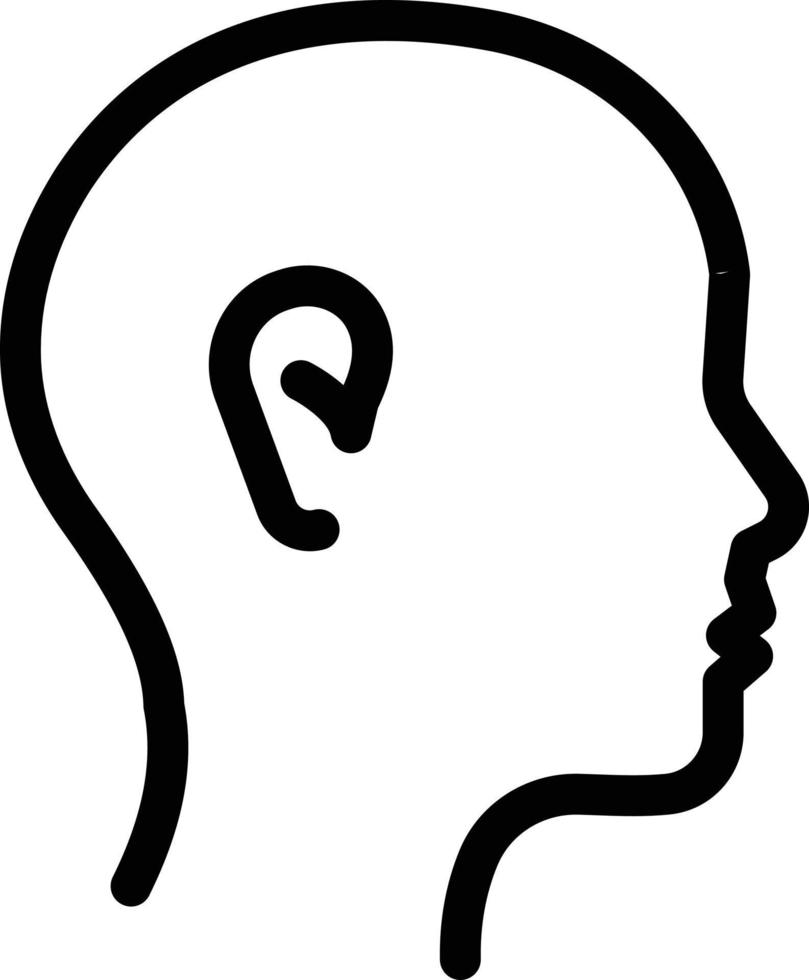 side face vector illustration on a background.Premium quality symbols.vector icons for concept and graphic design.