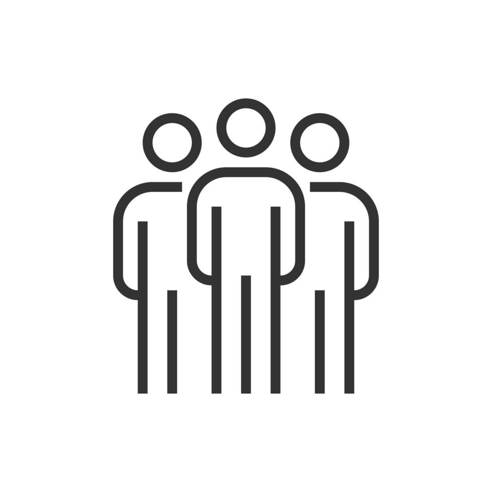 people group icon line business vector