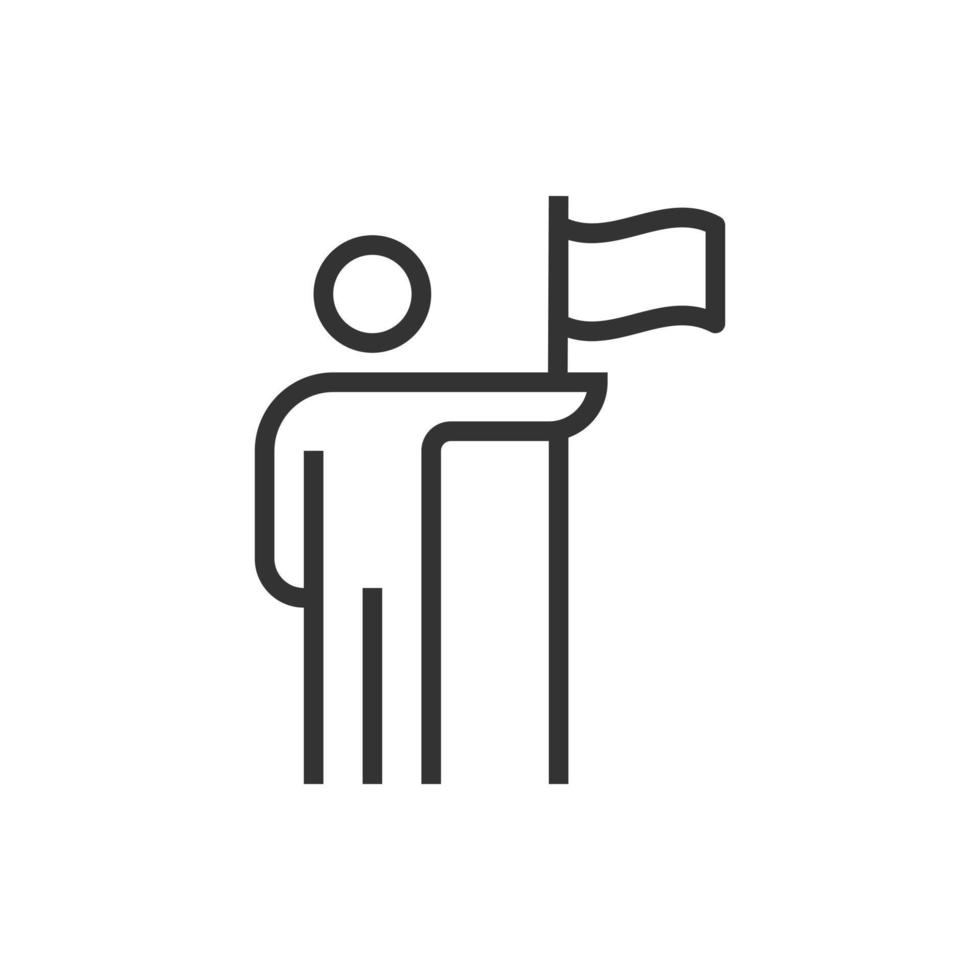 people icon line business vector