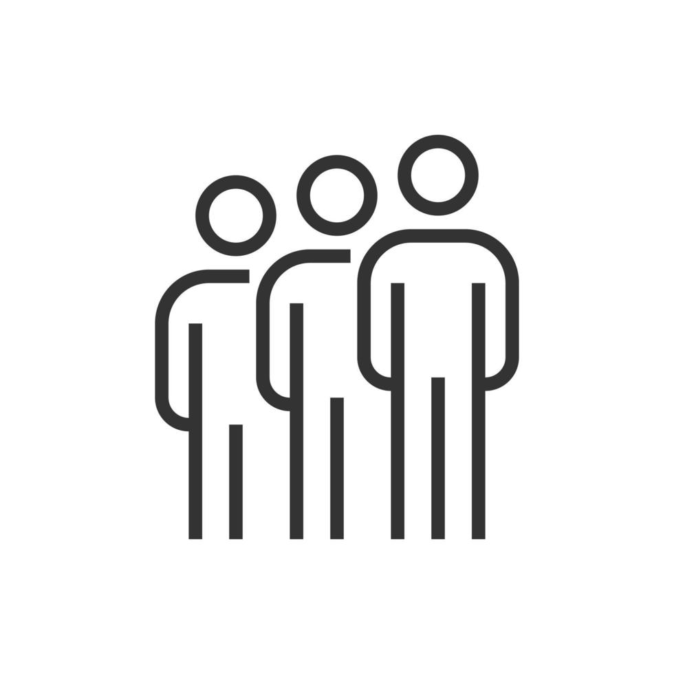 people group icon line business vector