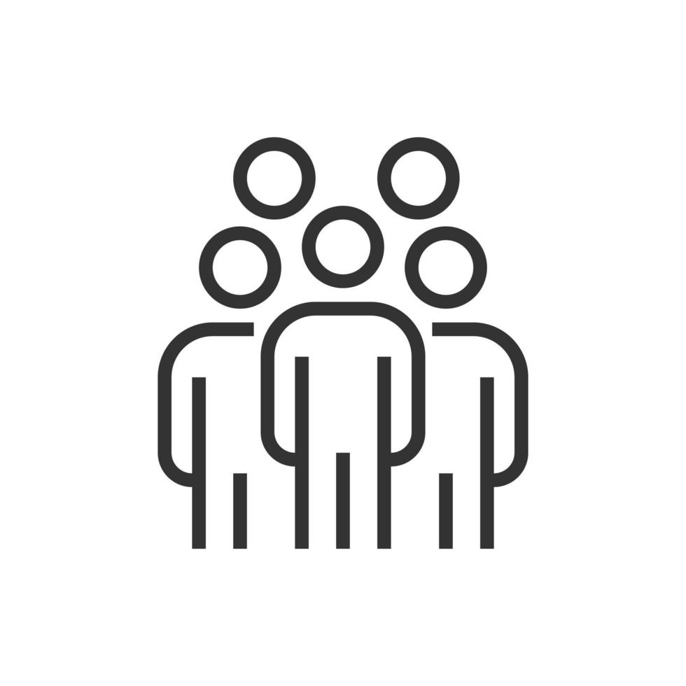 people group icon line business vector