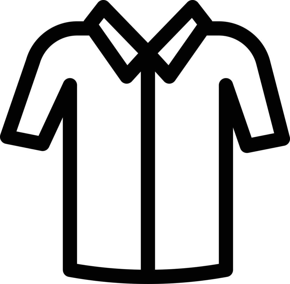 ilustración de vector de camisa en un fondo. símbolos de calidad premium. iconos vectoriales para concepto y diseño gráfico.