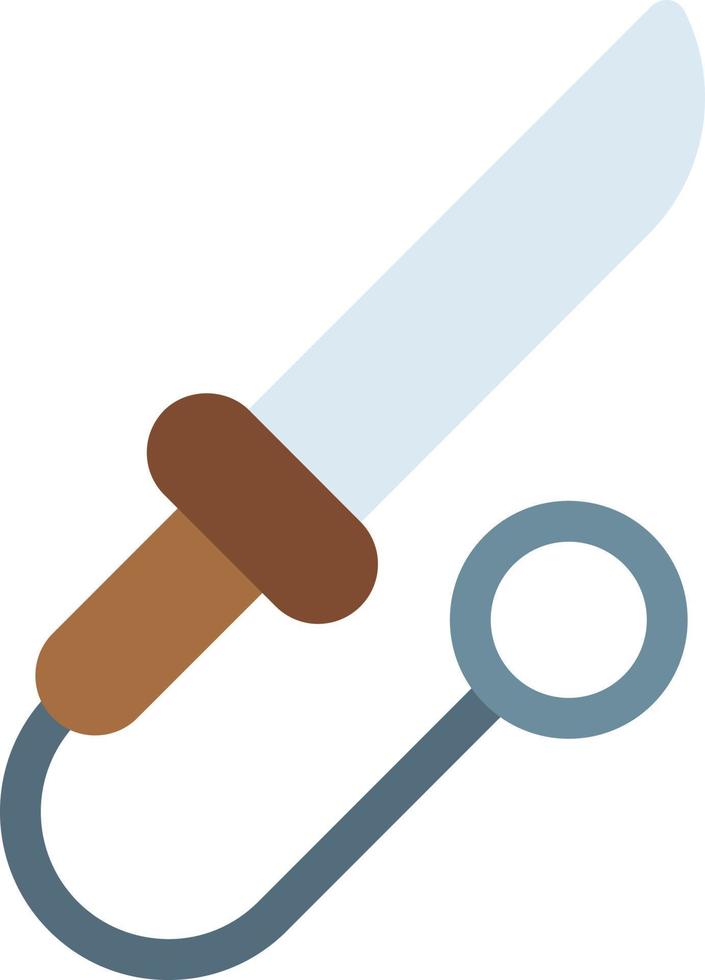 ilustración de vector de cuchillo en un fondo. símbolos de calidad premium. iconos vectoriales para concepto y diseño gráfico.