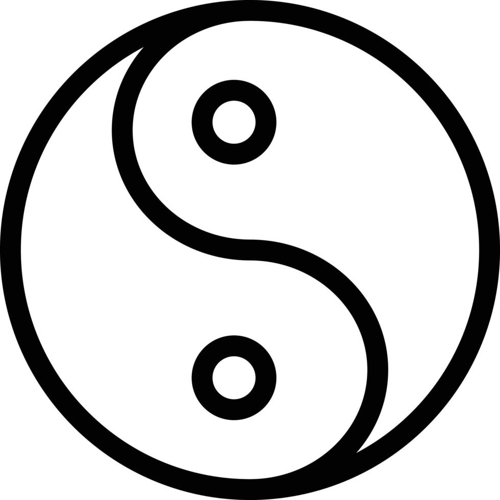 yin vector illustration on a background.Premium quality symbols.vector icons for concept and graphic design.