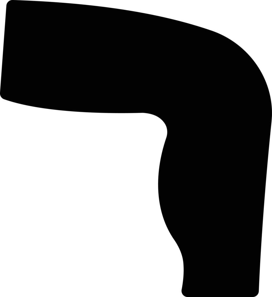 ilustración de vector de pierna en un fondo. símbolos de calidad premium. iconos vectoriales para concepto y diseño gráfico.