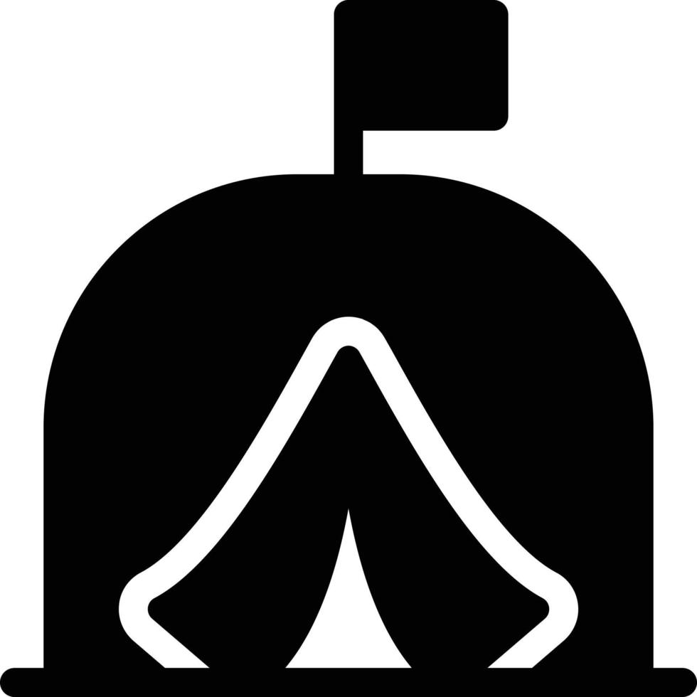 ilustración vectorial de campamento en un fondo. símbolos de calidad premium. iconos vectoriales para concepto y diseño gráfico. vector