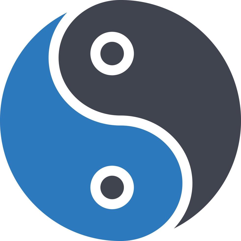 yin vector illustration on a background.Premium quality symbols.vector icons for concept and graphic design.