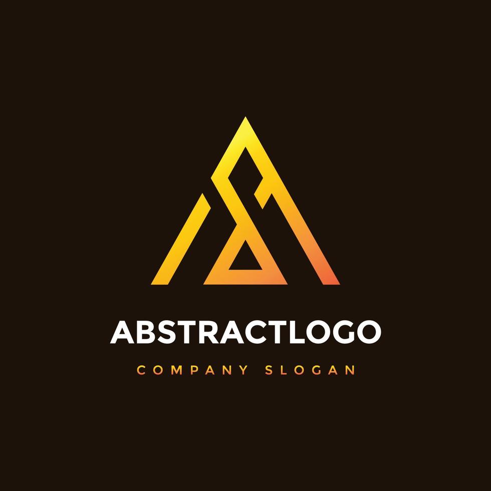 Abstract A Letter Logo icon Concept template Vector