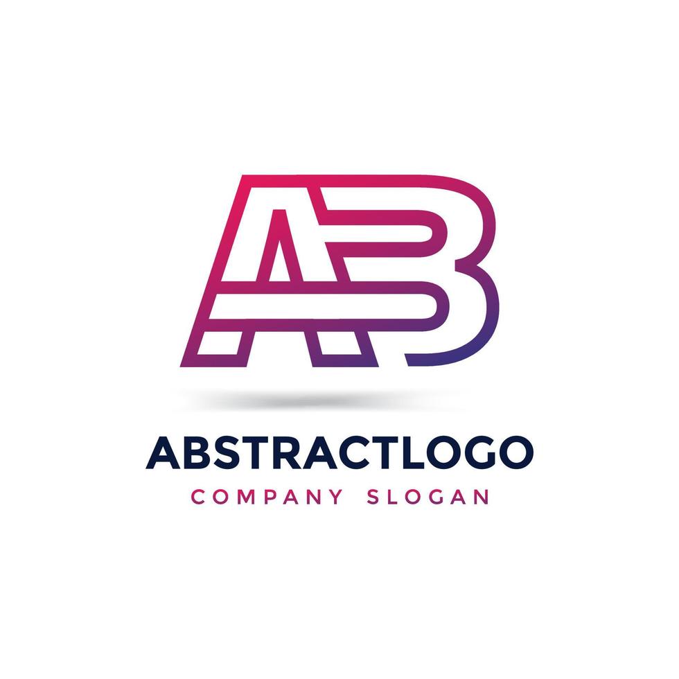 AB joint letter logo Vector for business company