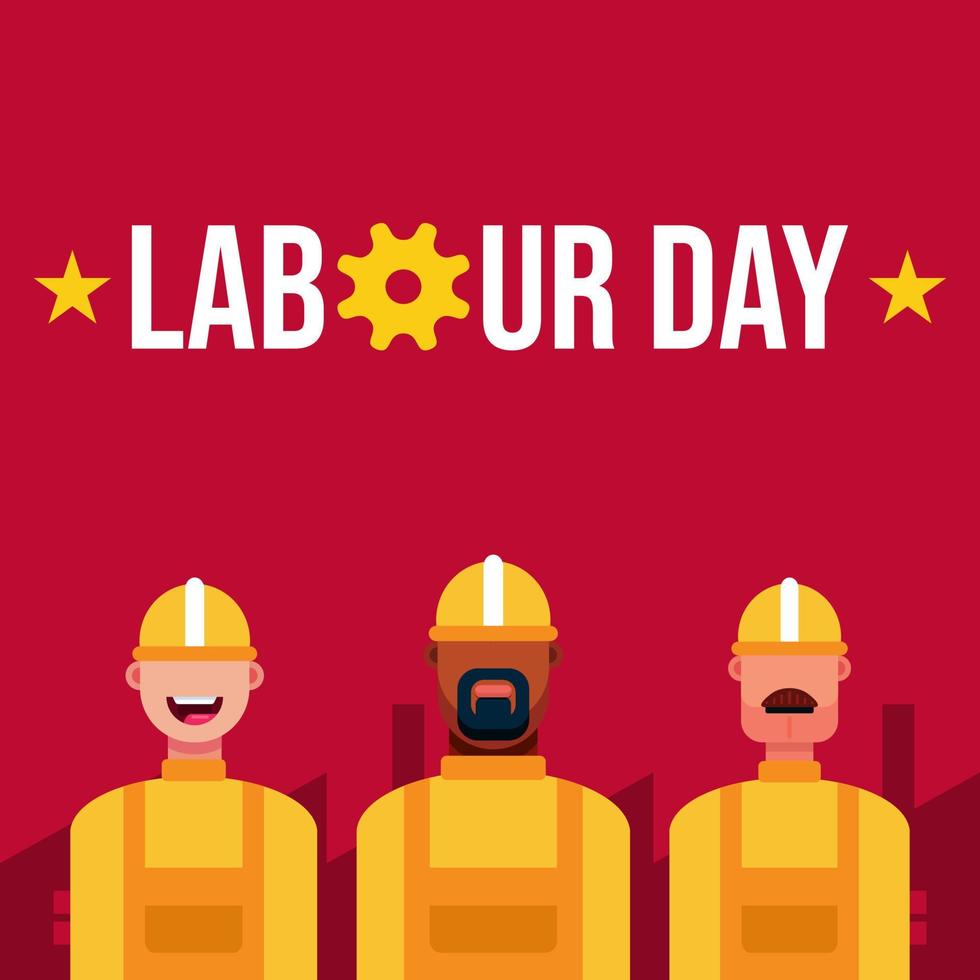 Happy international labour day vector illustration. May day vector illustration poster. 1 May