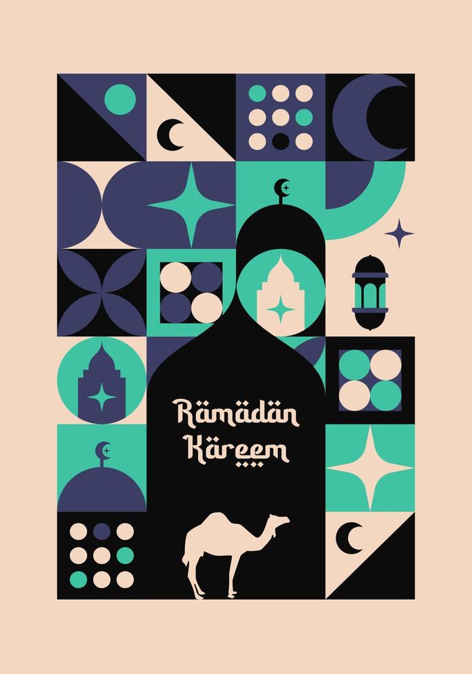 Ramadan Kareem. Islamic greeting card template with ramadan for wallpaper design, poster, media banner. Ramadan vector. Ramadan illustration. vector