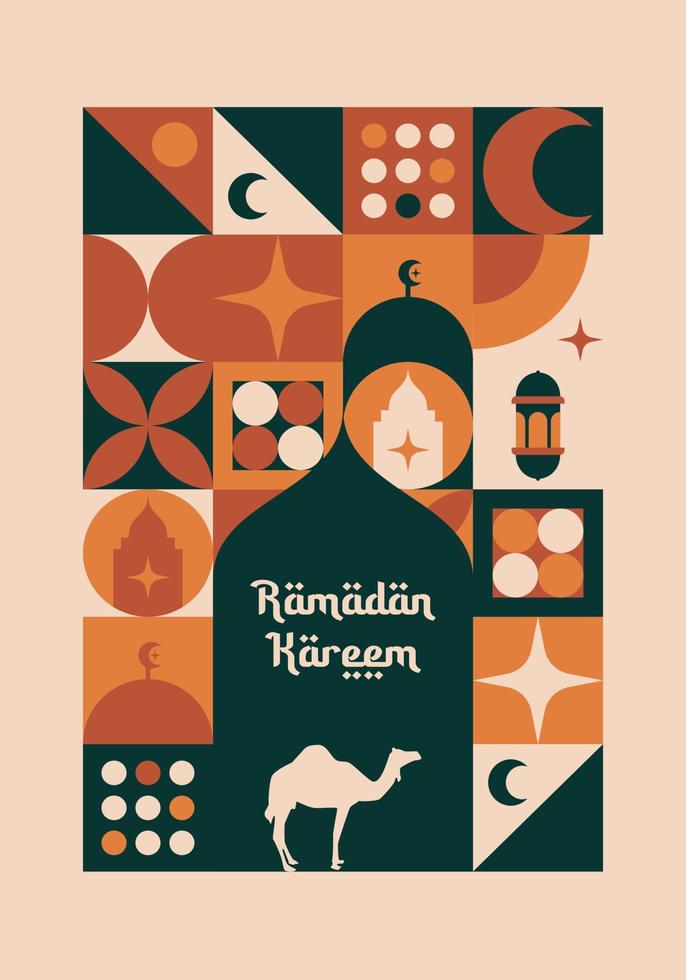 Ramadan Kareem. Islamic greeting card template with ramadan for wallpaper design, poster, media banner. Ramadan vector. Ramadan illustration. vector