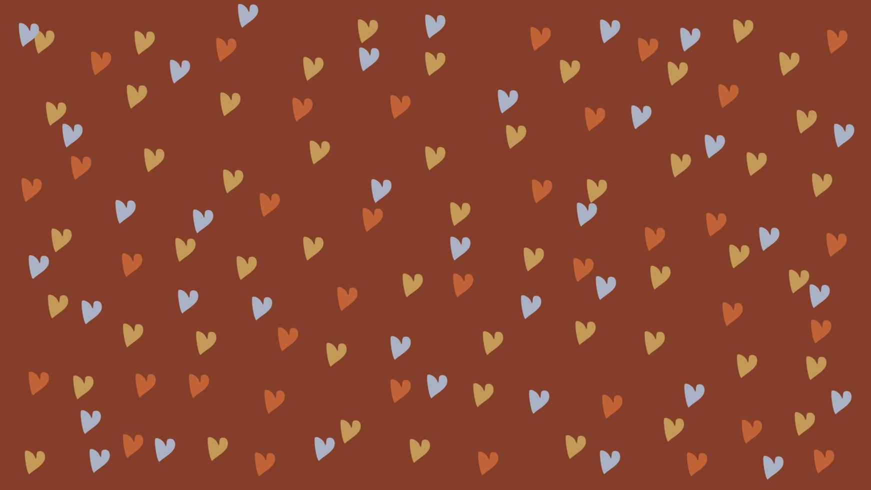 Colorful heart modern abstract print with vintage color. Creative collage seamless pattern design. Vintage color heart seamless pattern. Hand drawn heart pattern with boho style vector