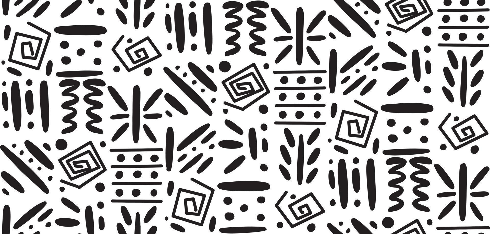 African clash ethnic tribal seamless pattern background. Vector black and  white square repeat lines backdrop for Black History Month, Juneteenth,  Kwanzaa print, banner, wallpaper. 7810539 Vector Art at Vecteezy