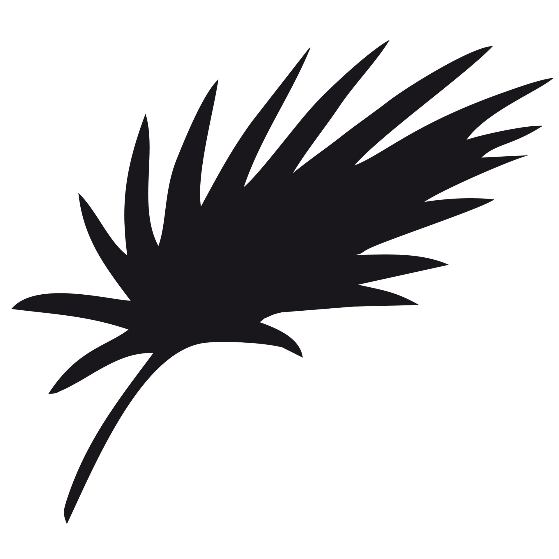 LEAF PATTERN VECTOR IN BLACK WITH WHITE BACKGROUND. 7810571 Vector Art