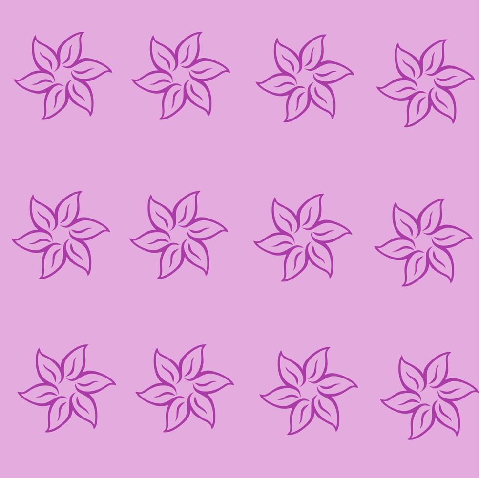 Pattern Flower on paper vector