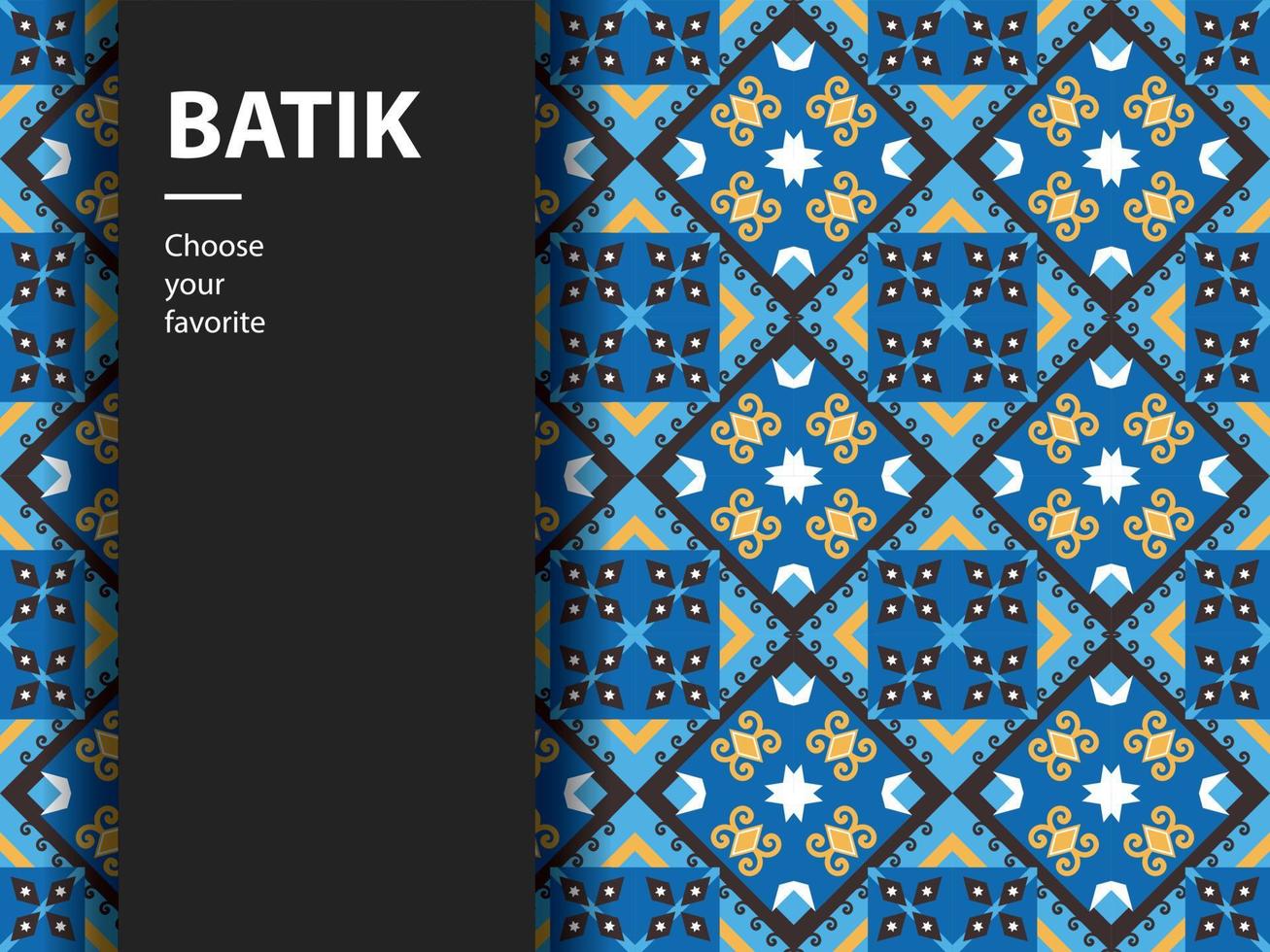 ethnic batik vector indonesian pattern fashion seamless vintage textile abstract flat culture art