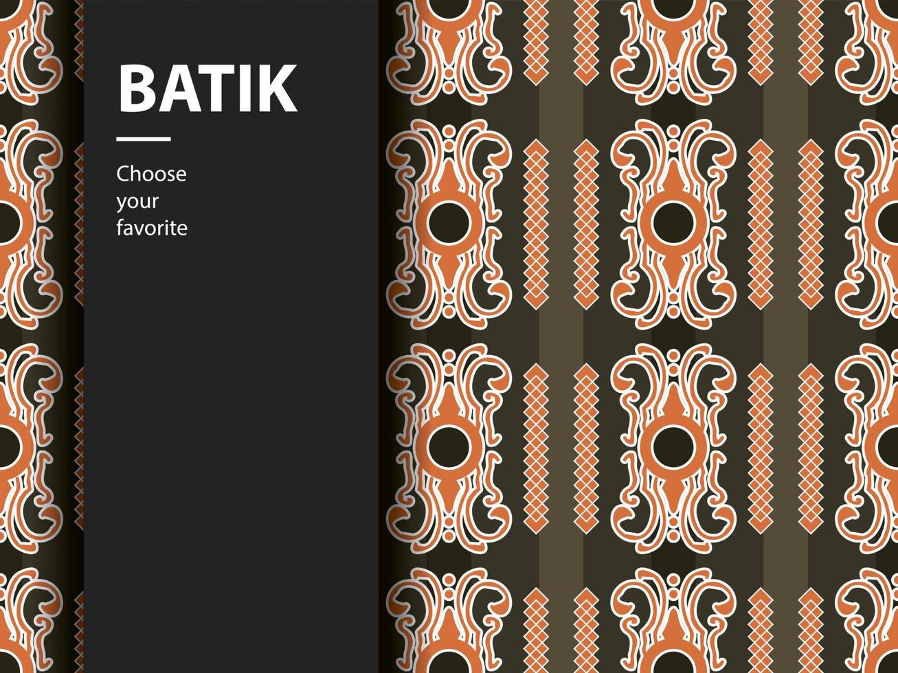 étnico batik vector indonesio patrón moda sin costura vintage textil abstracto plano cultura arte