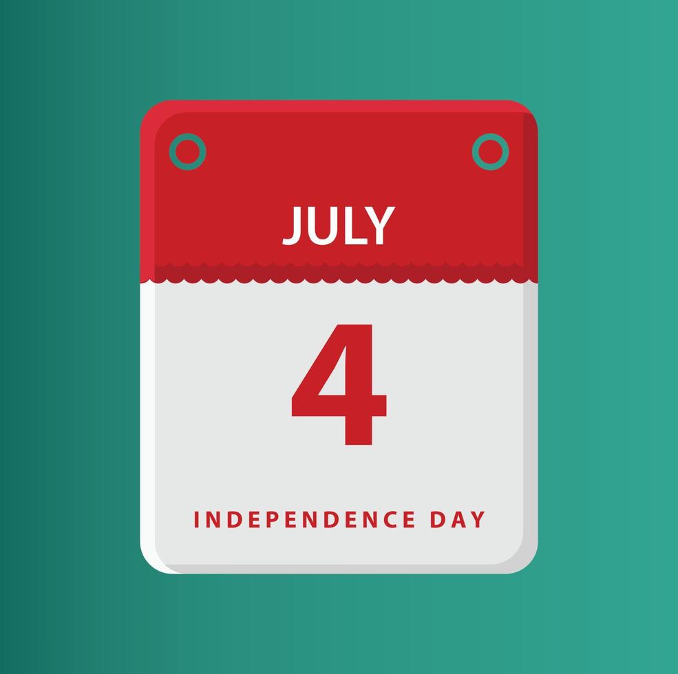 4 de julio día de la independencia patriótico américa estados unidos bandera estados libertad gobierno memorial nacional vector