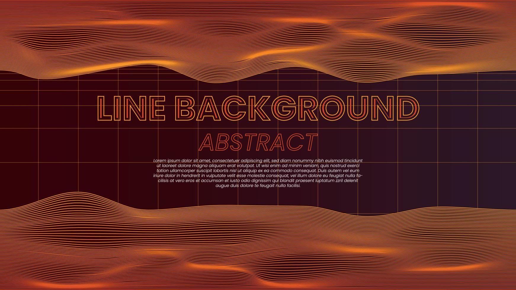 Dynamic Line Wave background with space for text vector